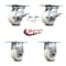 Service Caster 4 Inch Nylon Caster Brakes/Swivel Locks and 2 Rigid, 2PK SCC-35S420-NYR-SLB-BSL-2-R-2 - alternate 2